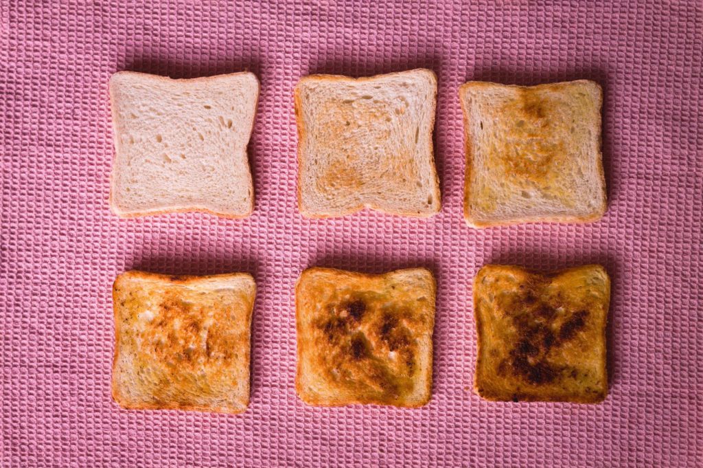 stopnie wypieczenia tostów